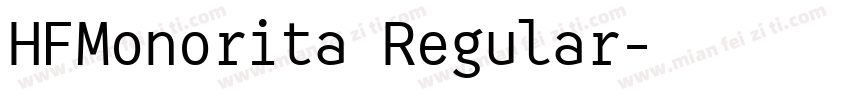 HFMonorita Regular字体转换